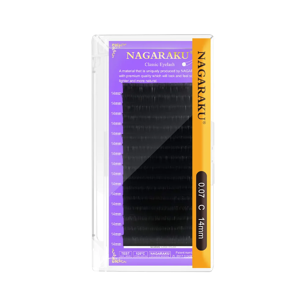 NAGARAKU Classic Eyelash Extension All Size Faux Mink Individual False lash Natural Soft Lashes Cils Makeup C D