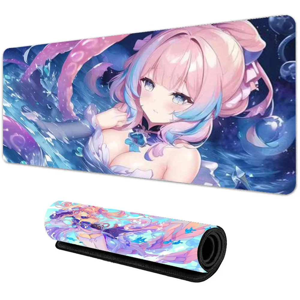 

Kokomi G-Genshin I-Impact Mousepad Mousepad New Arrivals Large Gaming Mousepad L XL XXL Gamer Mouse Pad Size For Keyboards Mat