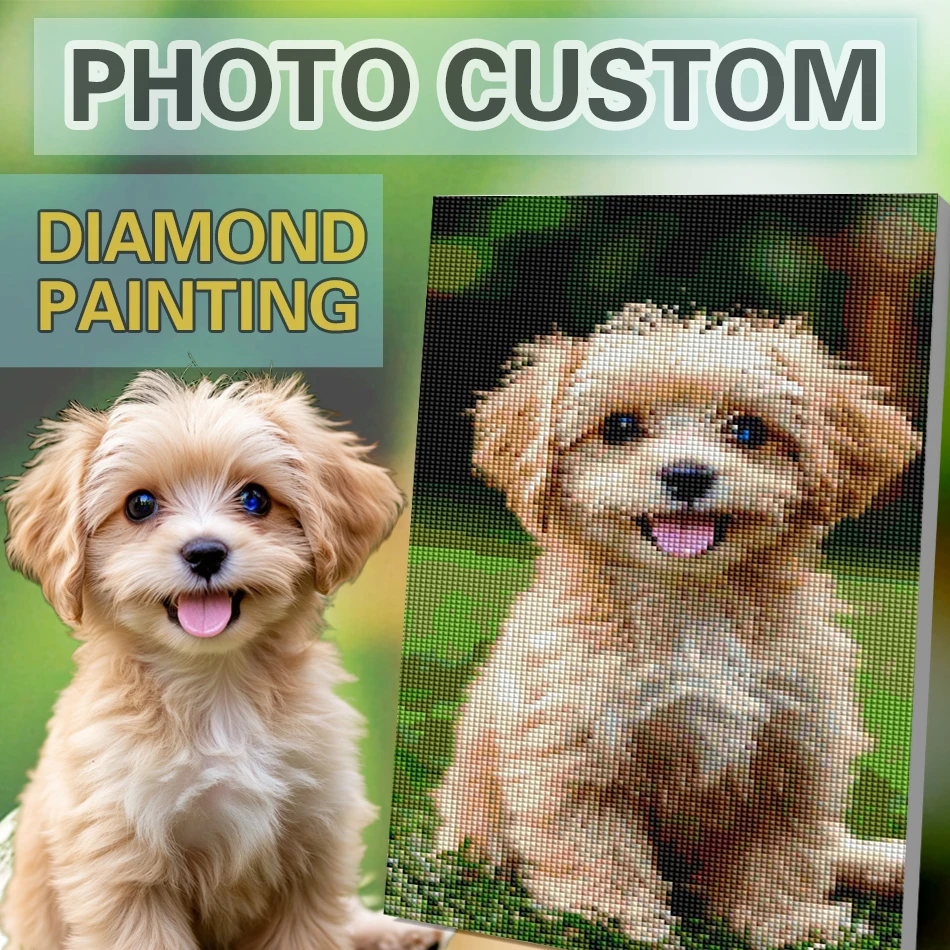 

Фото на заказ, полная квадратная дрель, 5D DIY алмазная живопись, стразы, частный заказ, сделай сам, ваша собственная вышивка, домашний декор