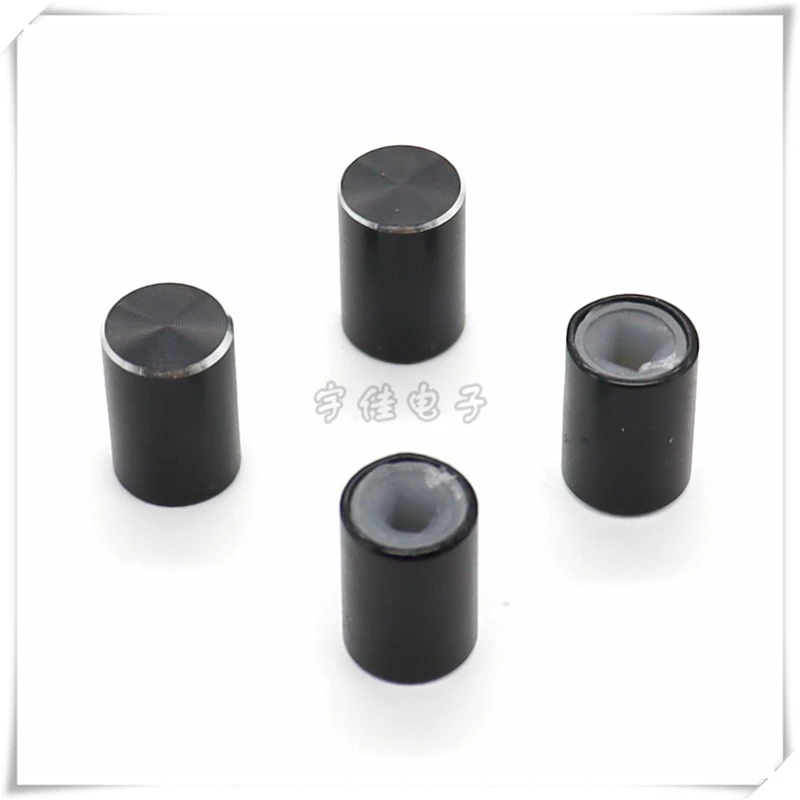 5PCS 10*15MM Black Aluminum Alloy Button Cap Aperture Power Metal Key Switch Cap Square Hole 3.2x3.2MM