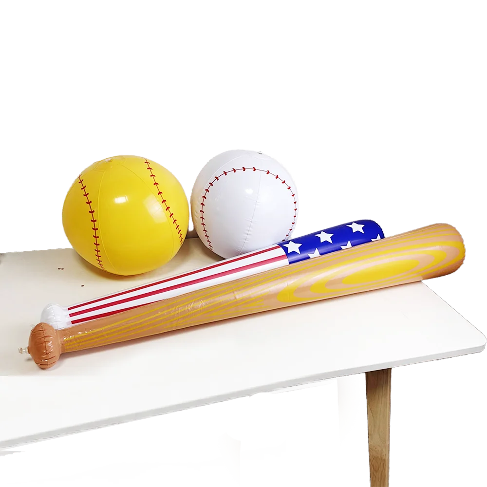 Inflatable Baseball Bats and Baseballs Balloons Baseball Bat Balloons Birthday Sports Theme Party Decoration Photo Props Supplie