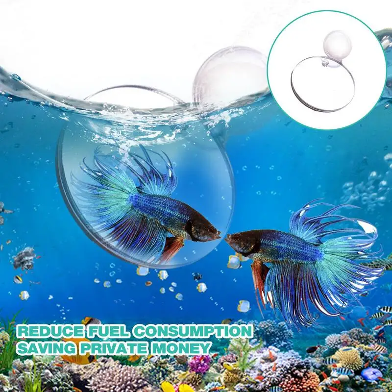 Acrylic Aquarium Betta Mirror Fish Tank Round Amusing Training Mirror Fish Bowl Thematic Ornaments For Tank Playing Accessories
