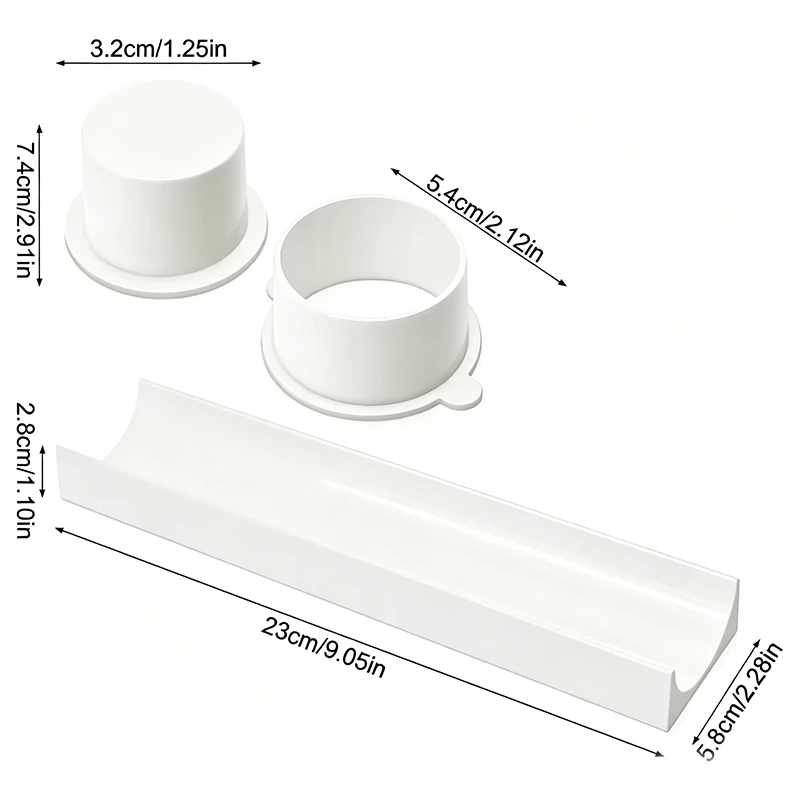 3pcs Round Cake Pop Molds Set - Plastic Baking Tools for Party Wedding Desserts - view 2