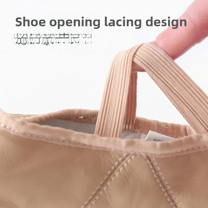 

Pink Leather Ballet Dancing oes Soft Bot Practice ape Children's Dance oes Autumn Winter TING Brand BSB005-5