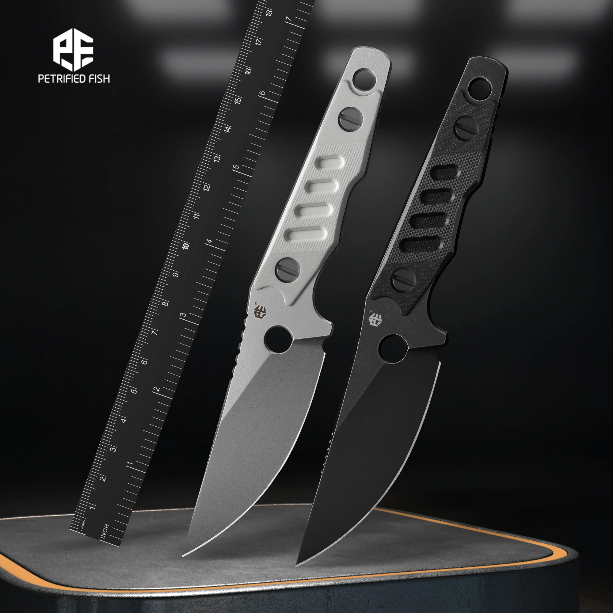 

Нож с фиксированным клинком из стали N690 Petrified Fish PFE18 Bison L, легкий, с ножнами, для бушкрафта, кемпинга, выживания, мультитул