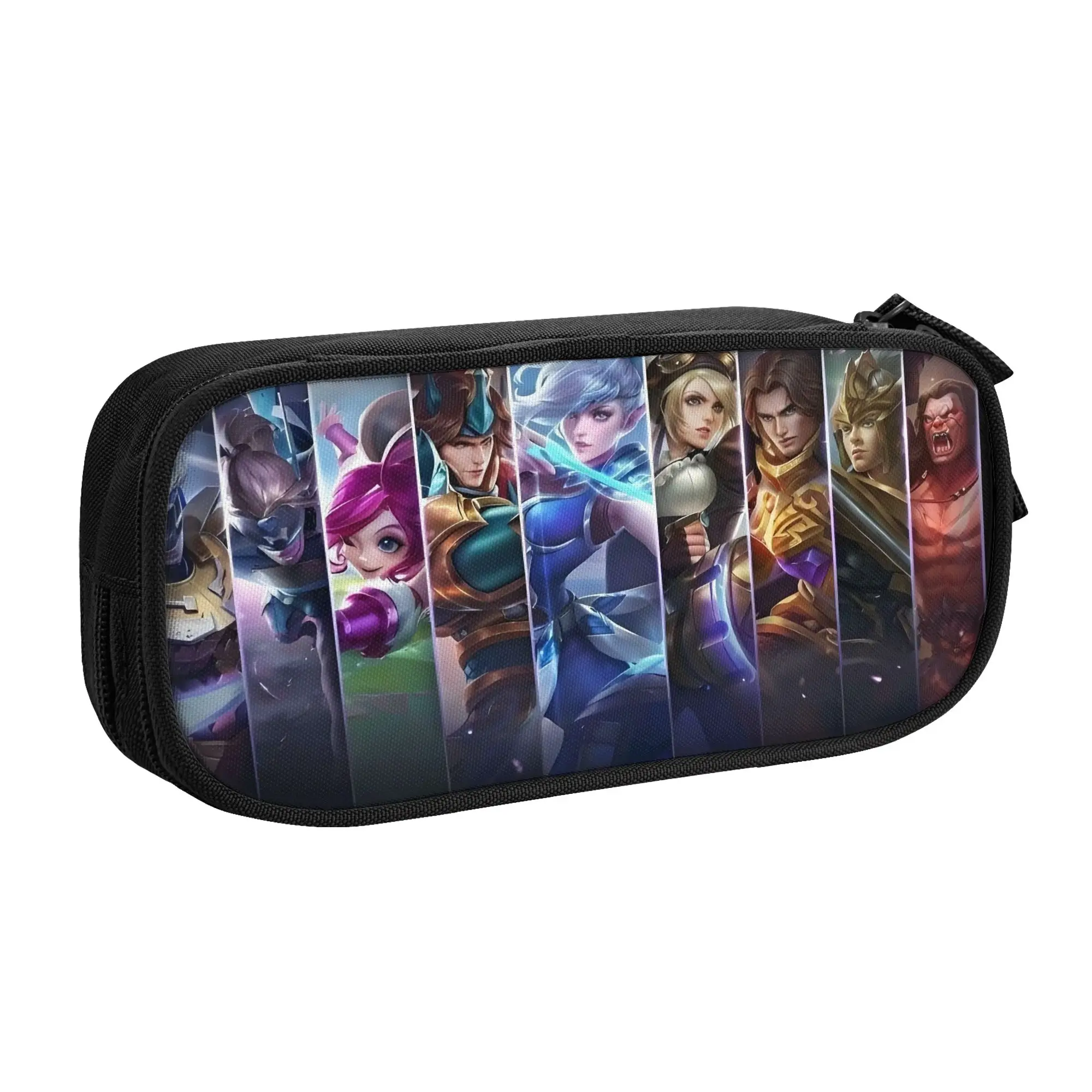 

M-Mobileed L-Legendsed Game Pencil Cases Boy Girl Big Capacity Bang Bang MOBA Pencil Bag Pouch Students Stationery