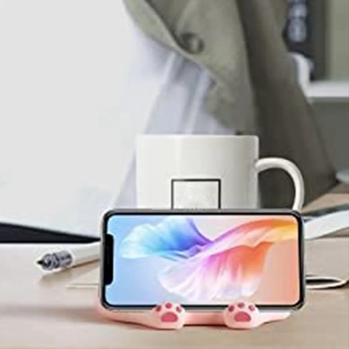 A25I Cup Warmer, Cute, Coffee Warmer, Thermal Coaster, 3 Adjustable Temperatures, Up to 75° Heat, Heat Retention US Plug