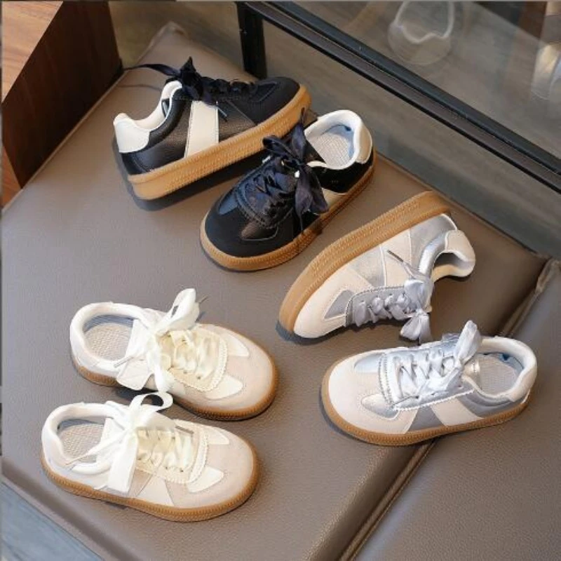 Kids Canvas Sneakers Kindergarten Casual Children's Sneakers Girls Spring Autumn Breathable Sports Shoes Toddler Shoes