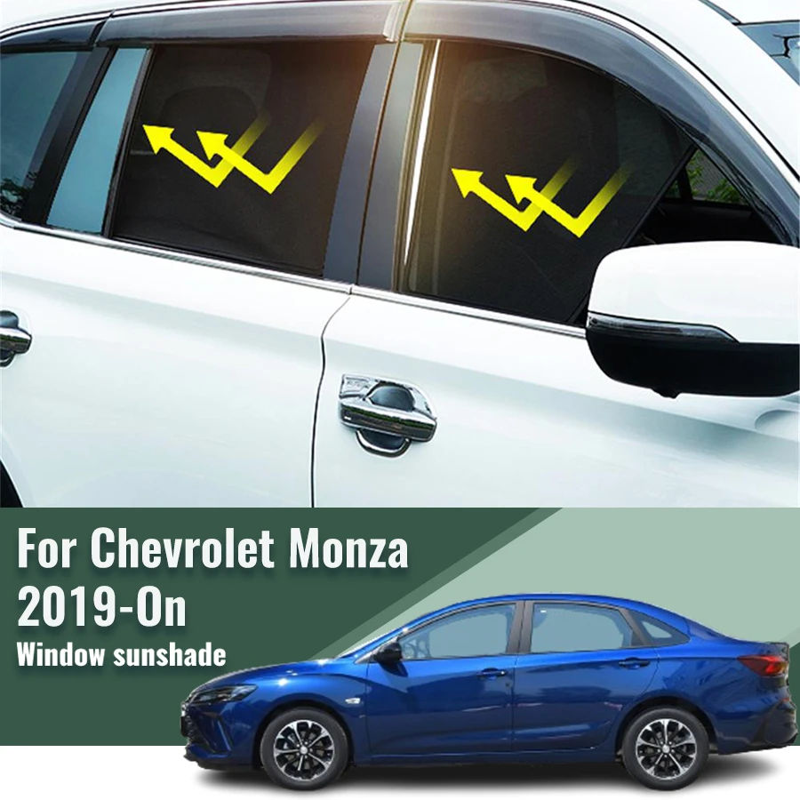 

For Chevrolet Monza 2019-2023 2024 Car Sunshade Visor Front Windshield Frame Curtain Rear Baby Side Window Sun Shade Shield