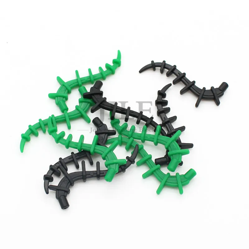 20 piezas Moc planta vid algas marinas apificación Spiked Bionicle Spine 55236 DIY iluminar Compatible bloques de construcción juguetes creativos