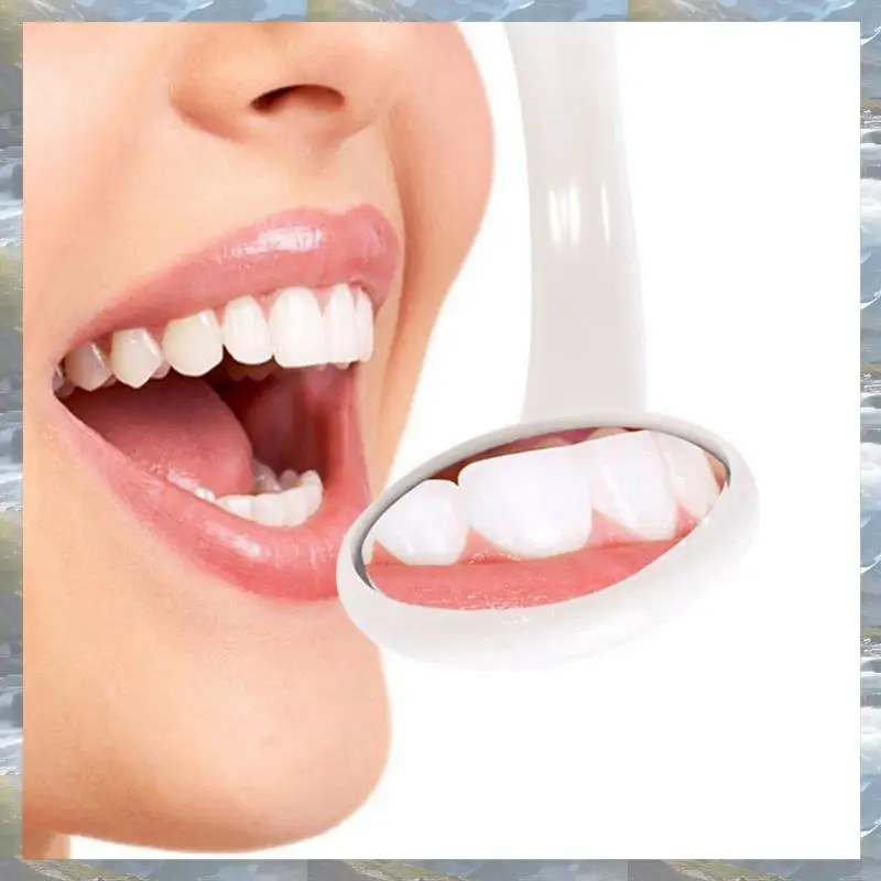 2 Pc Ledlight 치아 구강 거울 슈퍼 밝은 입 거울 조명 치아 관리 도구 구강 위생 기계 오렌지