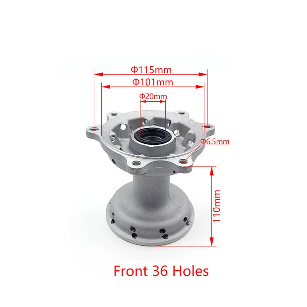 OTOM 2002-2019 Motorcycle Front Hub 36 Holes Wheel Spoke Shot Blasting For HONDA CRF250R CRF250X CRF450R CRF450X Motocross Bikes