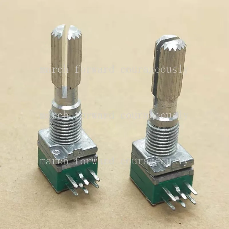 10PCS FOR Di Feng 09 model dual 6-pin potentiometer A2K/A202 Handle length 25MM Amplifier volume / Sealed potentiometer