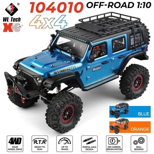 WLtoys 1:10 RC カー 104010   4WD 電動クライミングカー 2.4 グラム 100 メートルオフロード車モデルおもちゃ