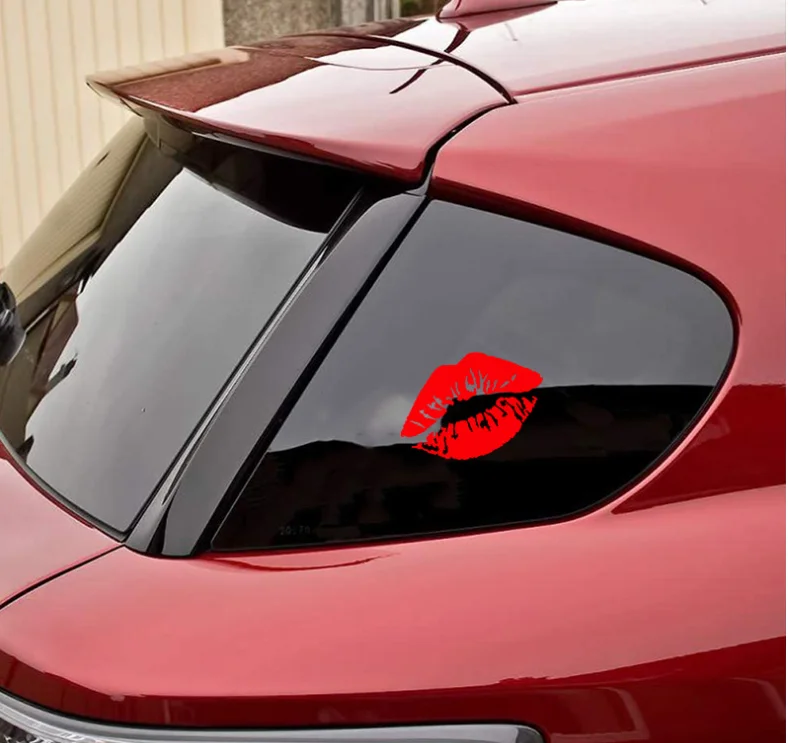 Corpo do carro janelas beijo lábios pára-brisa carro motocicleta decoração à prova dwaterproof água automóveis decoração adesivo de carro acessórios