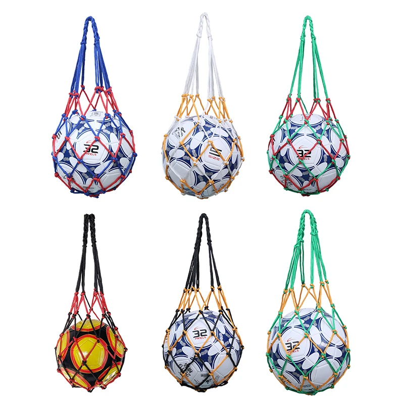 Nylon Basketball Carry Bag Youth Football Trainer Kick Net Soccer Volleyball Drawstring Ball Storage Bag Basketball Hoop Net