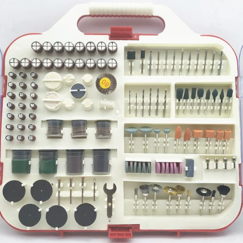 249Pcs Electric Grinder Accessories Set, Packed in Storage Box, Multi-purpose Parts for Grinding