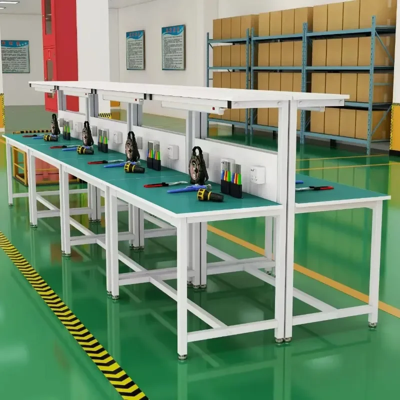 Factory assembly line Anti-static Electronic factory workshop operation bench Packaging table workbench