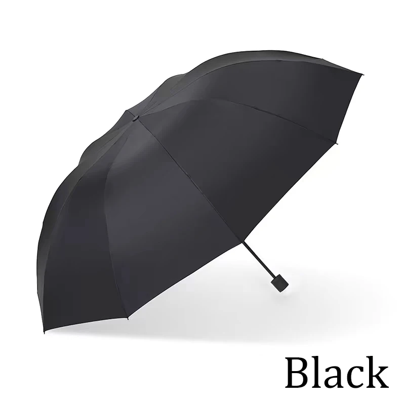152CM Top-quality Umbrella Men Rain Woman Windproof Large Paraguas Male Women Sun 3 floding Big Umbrella Outdoor Parapluie image 2
