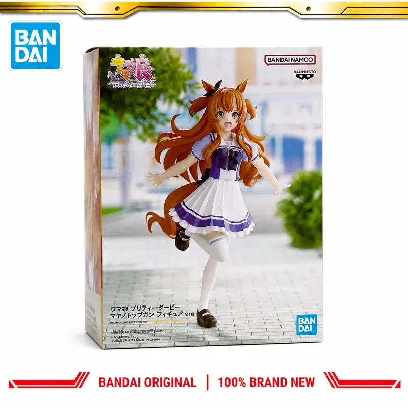In Stock Bandai Original Banpresto Pretty Derby Mayano Top Gun Action Figure Model Doll Brand New Boxed Anime Characters Toys