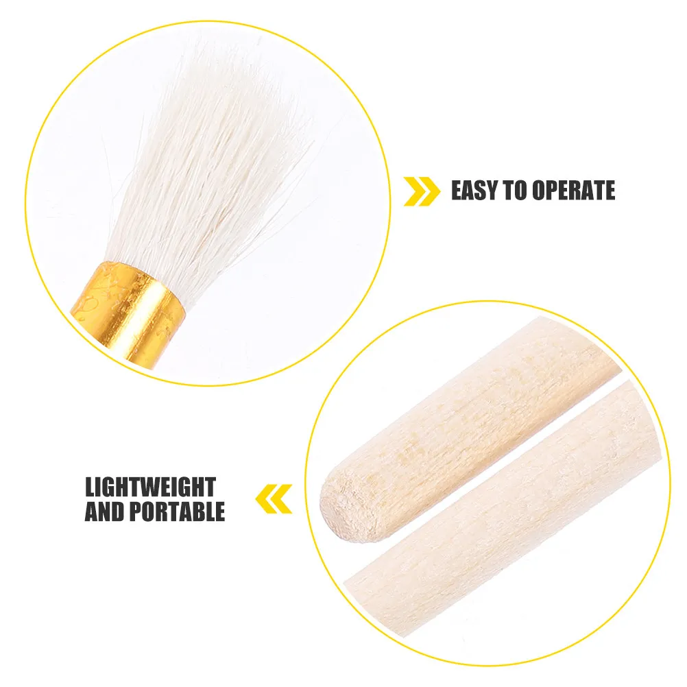 10Pcs Ergonomic Wool Pollination Brush Flower Growing Tool Plant Pollinator for Vegetables Fruits Flowers Greenhouse Indoor
