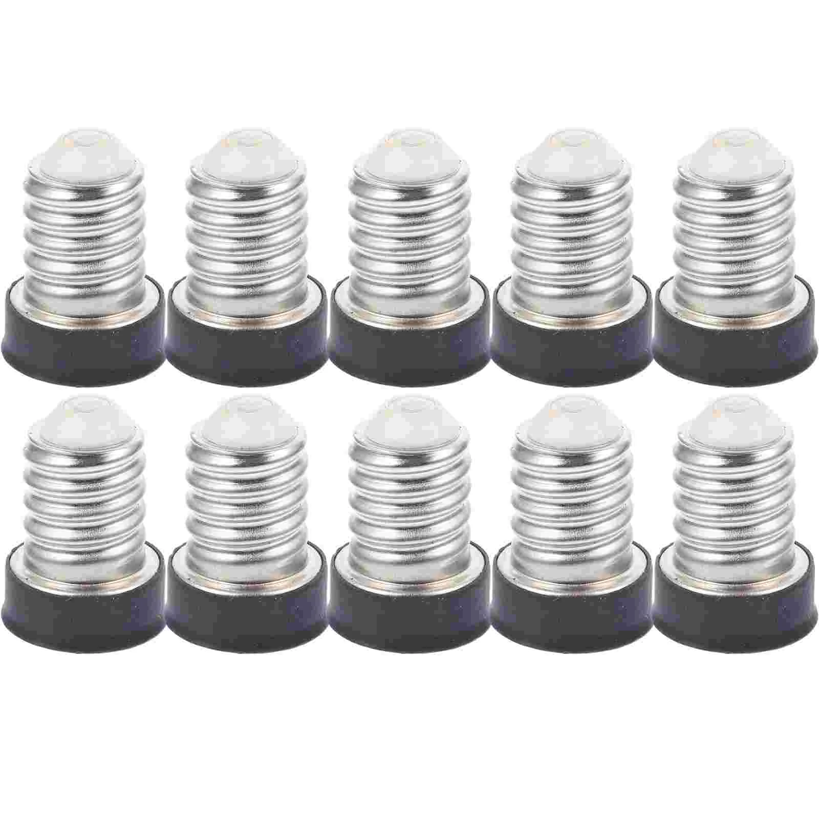 

10 Pcs Lampholder Adapter to Converter Bulb Socket Adapters Light Copper E14 E12