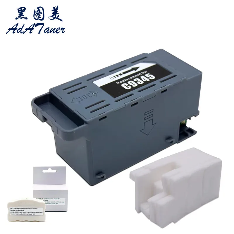 C9345 Waste Ink Maintenance Box Tank Sponge For Epson L8058 L15168 L18058 L15158 L15188 L15150 L15160 WF7845 7830 Chip Resetter
