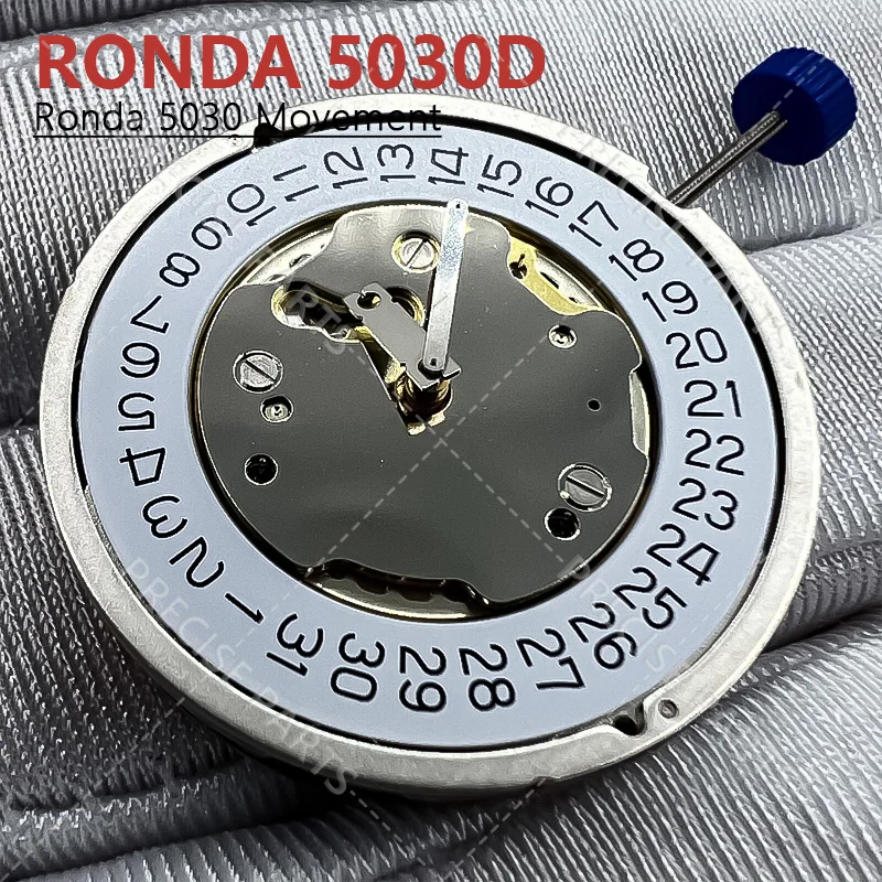 新しいスイス-ronda-5030d-クォーツムーブメント日付-4-6-針-5030-時計ムーブメント交換部品