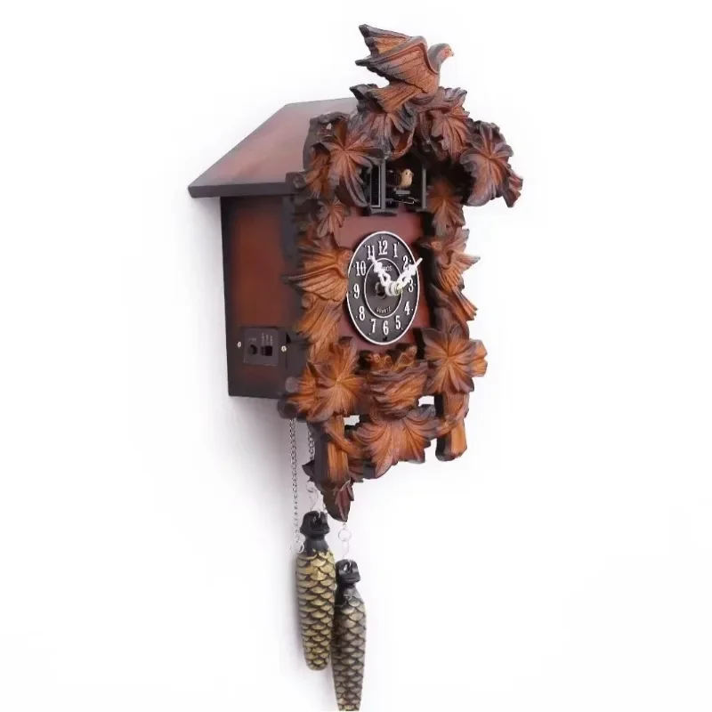 European retro wall clock, cloth grain clock on the hour, high-end decoration, home clock