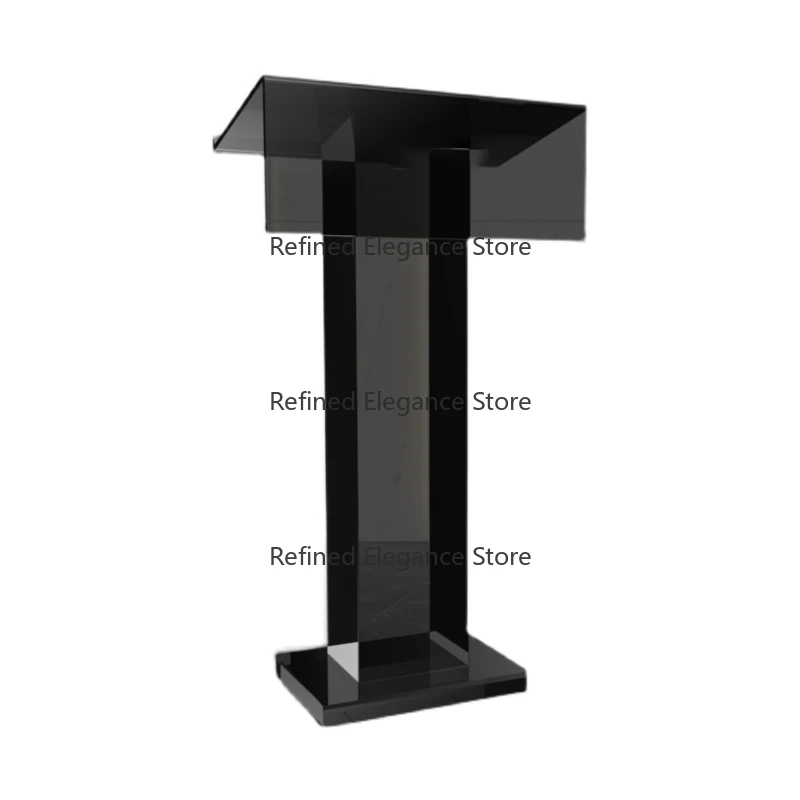 Factory Custom Wholesale Clear Transparent Lucite Podium Pulpit Acrylic Organic Glass Church Pulpit Podiums