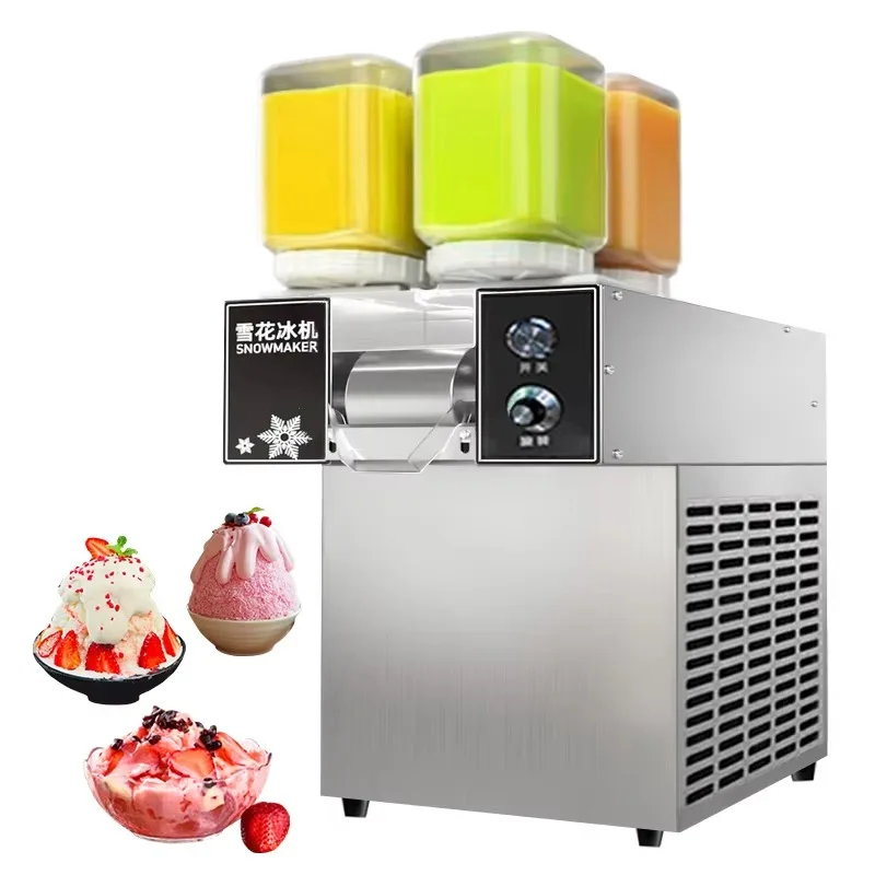 

Snowflake Commercial Ice Cream Machine 110V Gourmet Juice Milk Cored Compressor