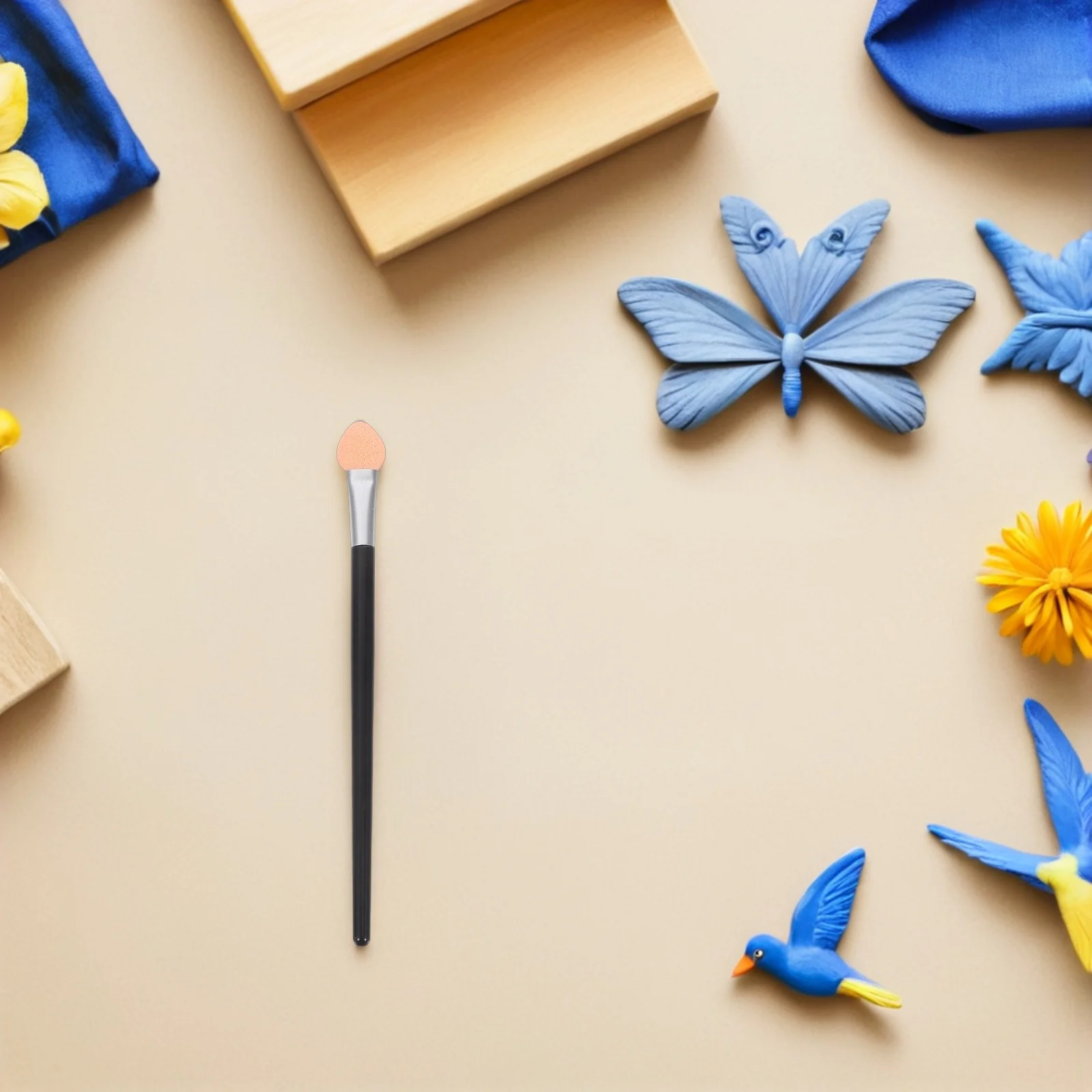 

50Pcs Sponge Applicators Soft Mini Paint Brushes for Precise Ink Blending and Crafting Detailed Art Stencil Projects