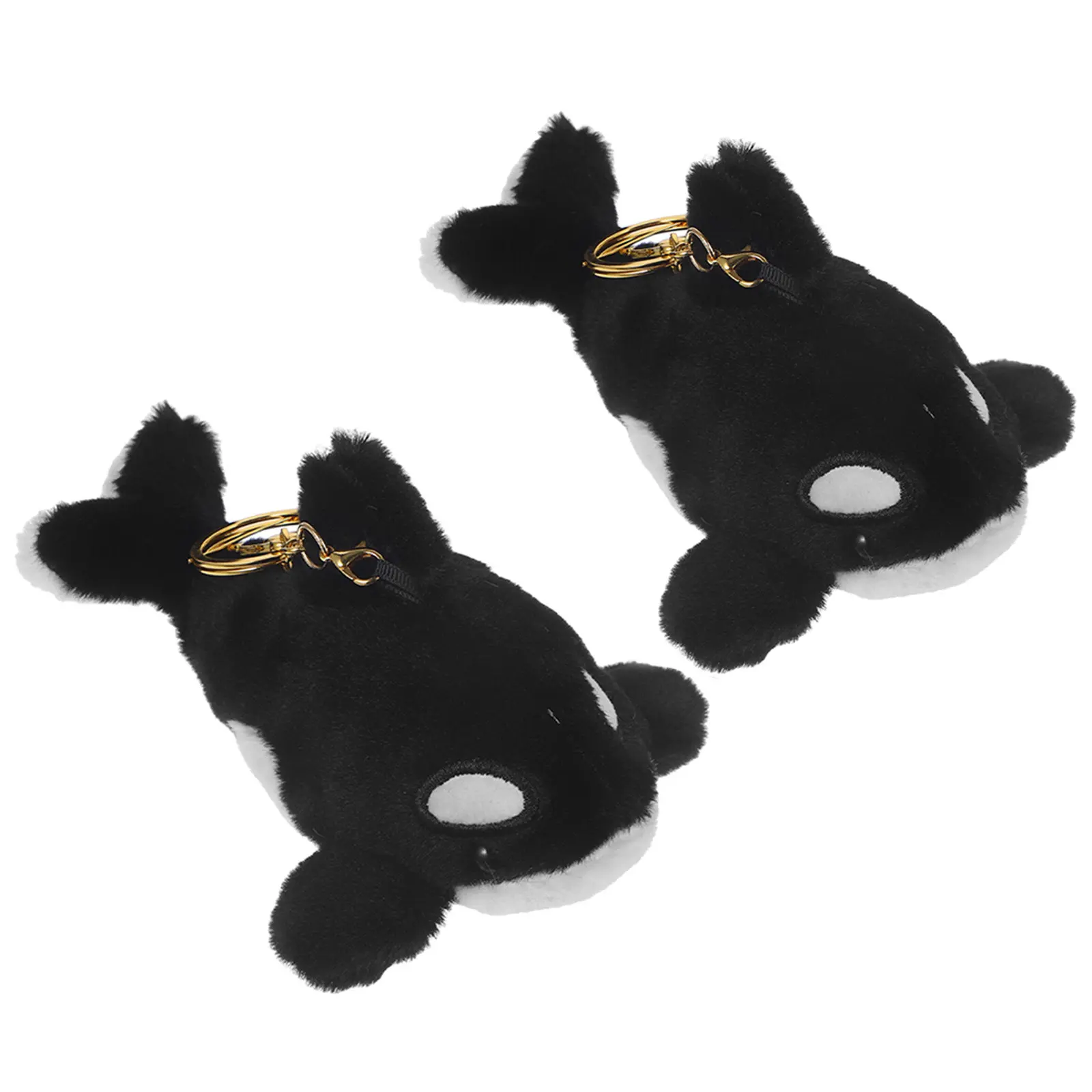 

2Pcs Stuffed Animal Keychain Set Whale Keyring Exquisite Craftsmanship Ocean Theme Charm for Keys Phone Bag Backpack