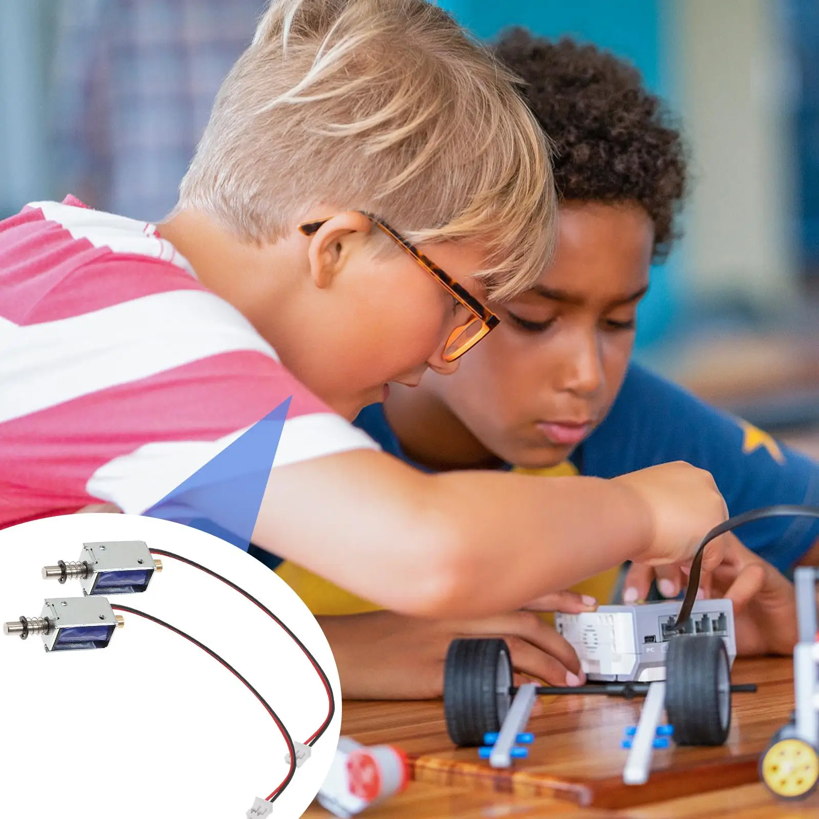 3 uds imán push-pull electroimán tipo lineal solenoide 12V magnético niño