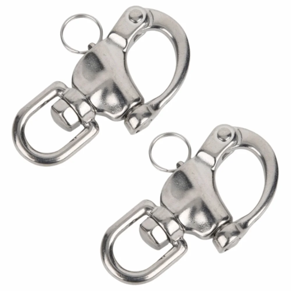 

2 шт. прочная защелкивающаяся скоба из нержавеющей стали, маленькая залог, серебряная быстросъемная скоба, поворотная скоба, скалолазание