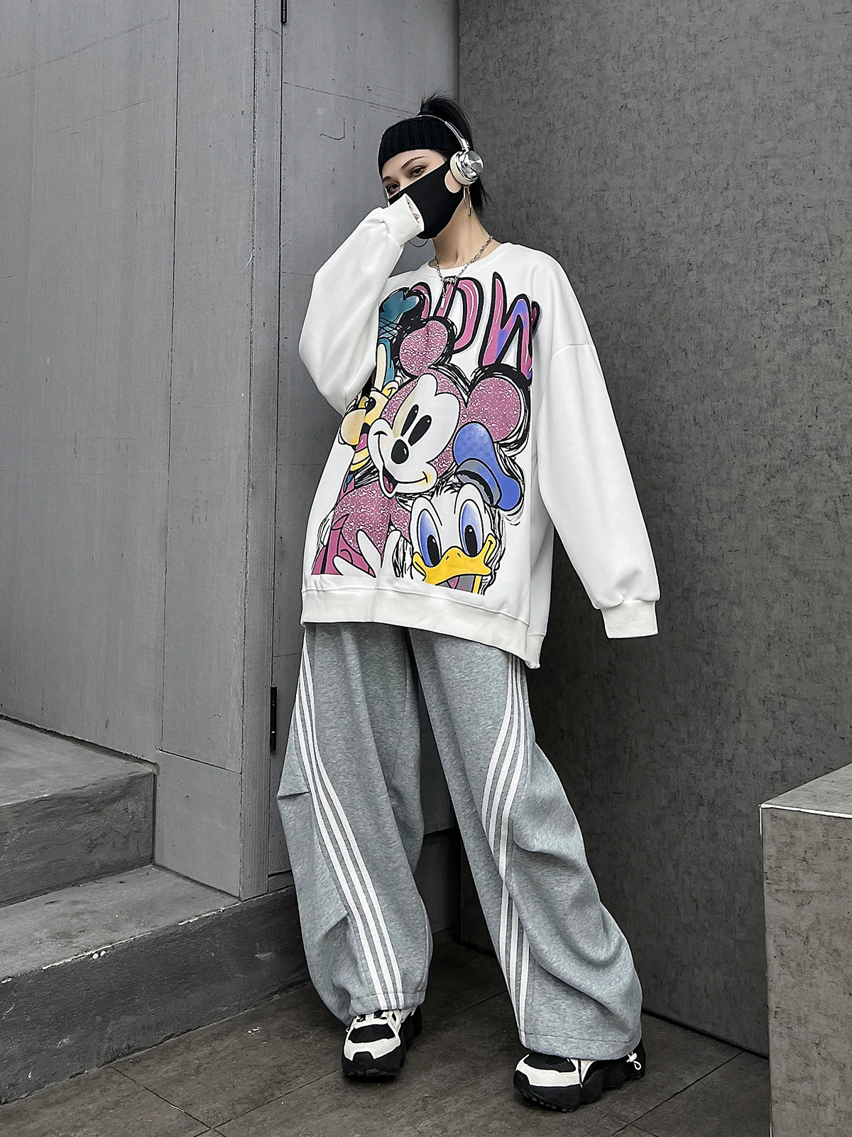 

Loose Long Sve Women's Set Spring 2026 New Sle Wide Leg Pants Two Piece Suit Street Faion Brand DTZ97328