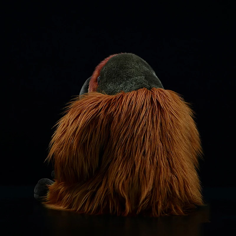 Simulazione carina Orangutan giocattoli di peluche farciti animali morbidi bambole vita reale Pongo bambini regalo per adulti primati collezione di modelli