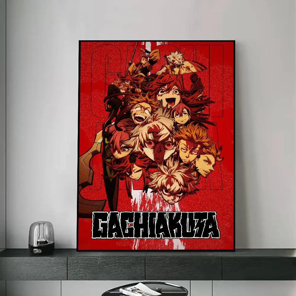 G-GACHIAKUTA Anime Poster for Living Room, Bedroom, Office, or Bar, Frameless, Indoor Use, Bedroom Wall Art.