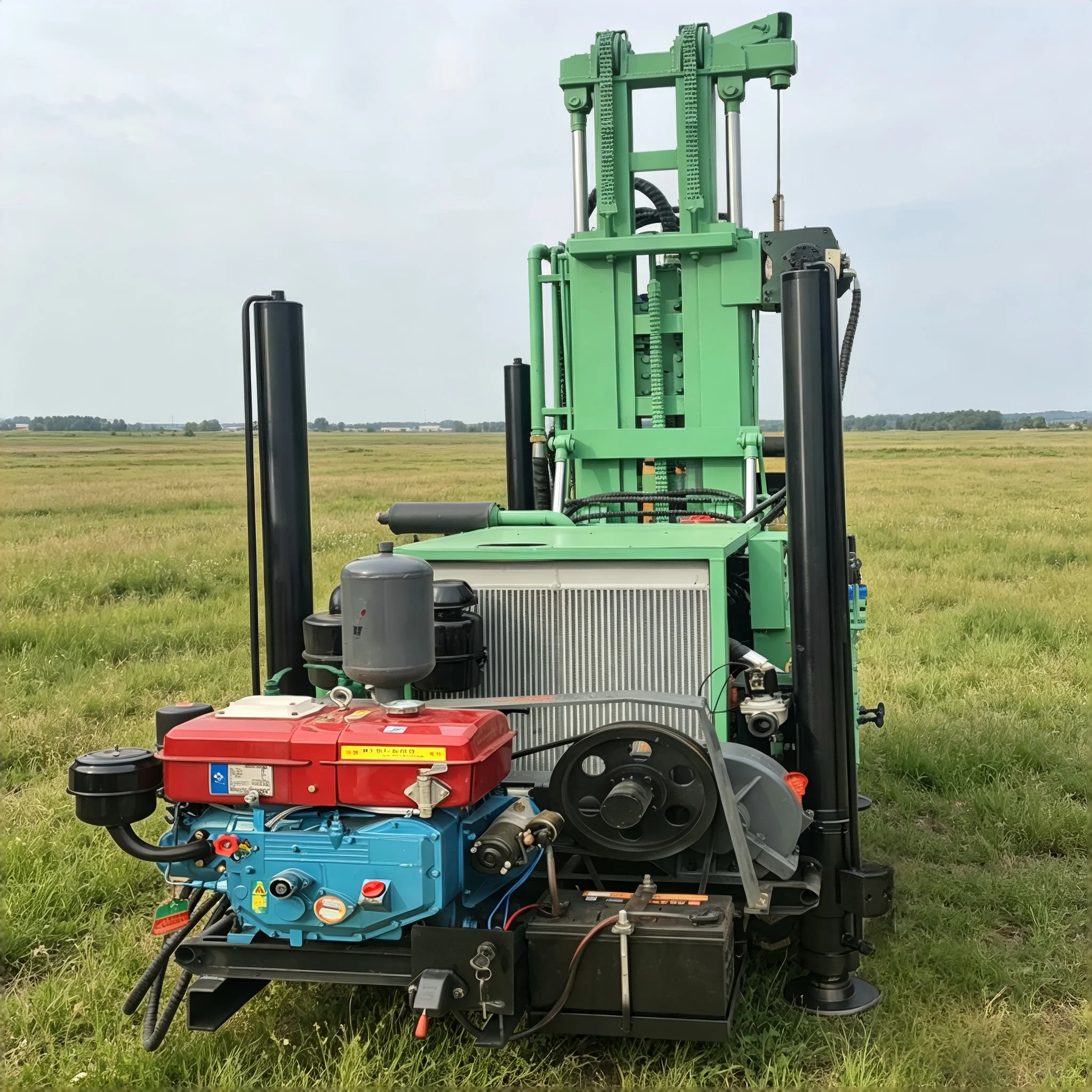 

Customized Pneumatic Water Well Drilling Rig Diesel-Powered Crawler Hydraulic Self-Propelled Portable Drilling Machine