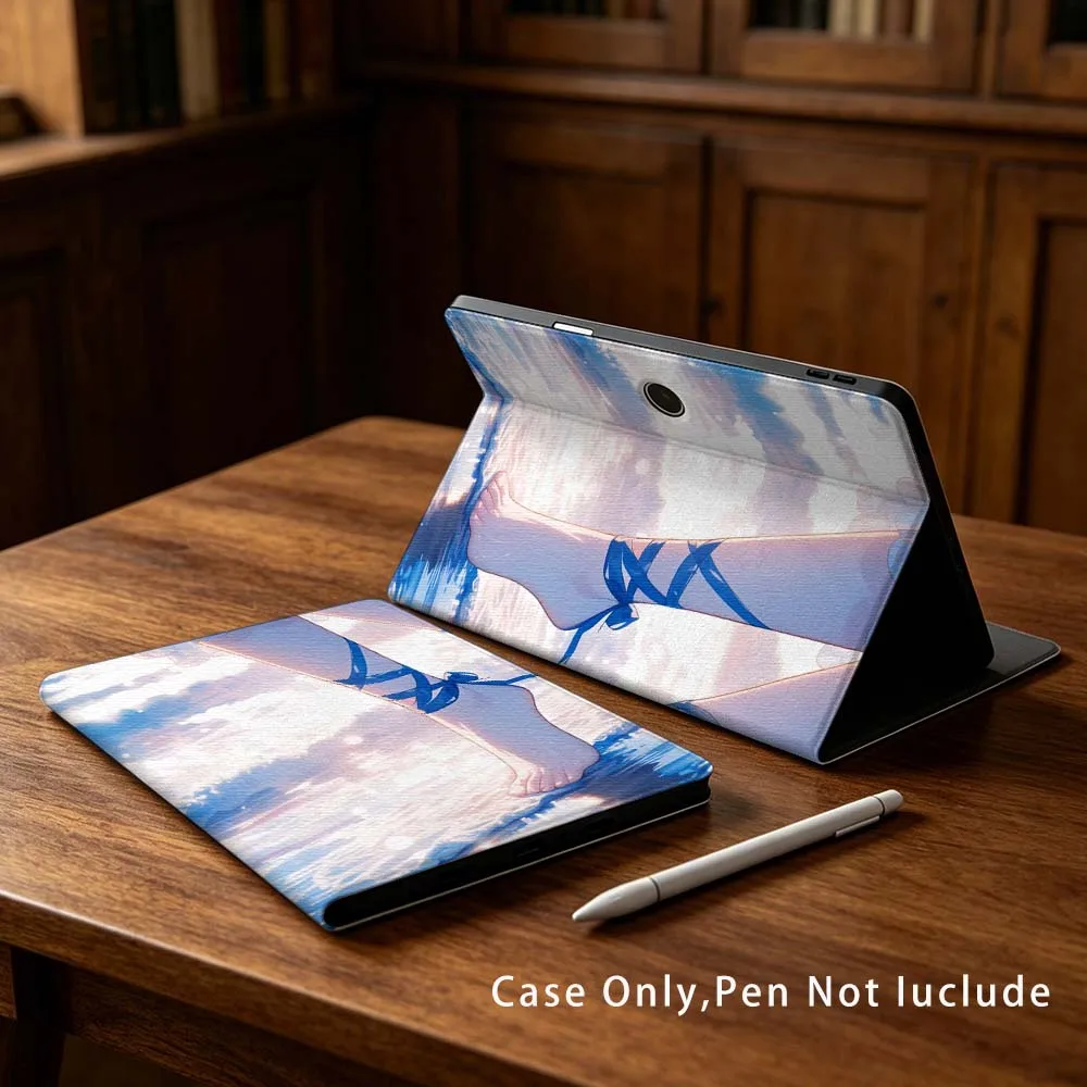 Capa de Tablet Cartoon Ankle Blue Ribbon Soft para OPPO VIVO IQOO OnePlus Realme Pad 3 Pro 13 12.1 11.61 11.4 10.36 11 polegadas