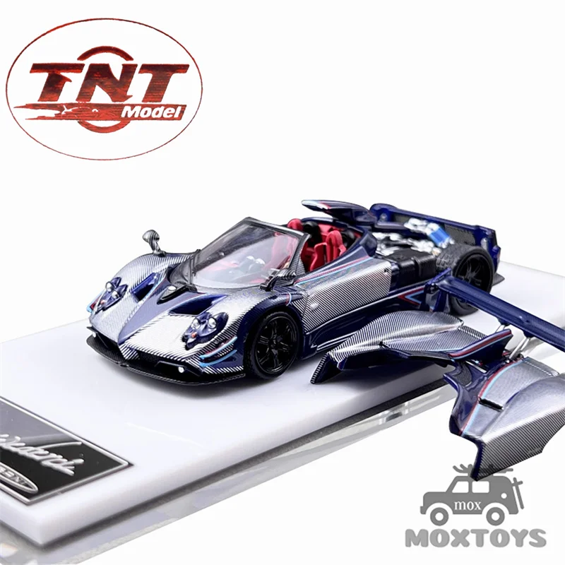 

TNT Model 1:64 Zonda Arrivederci Silver Blue limited699 Diecast Model Car