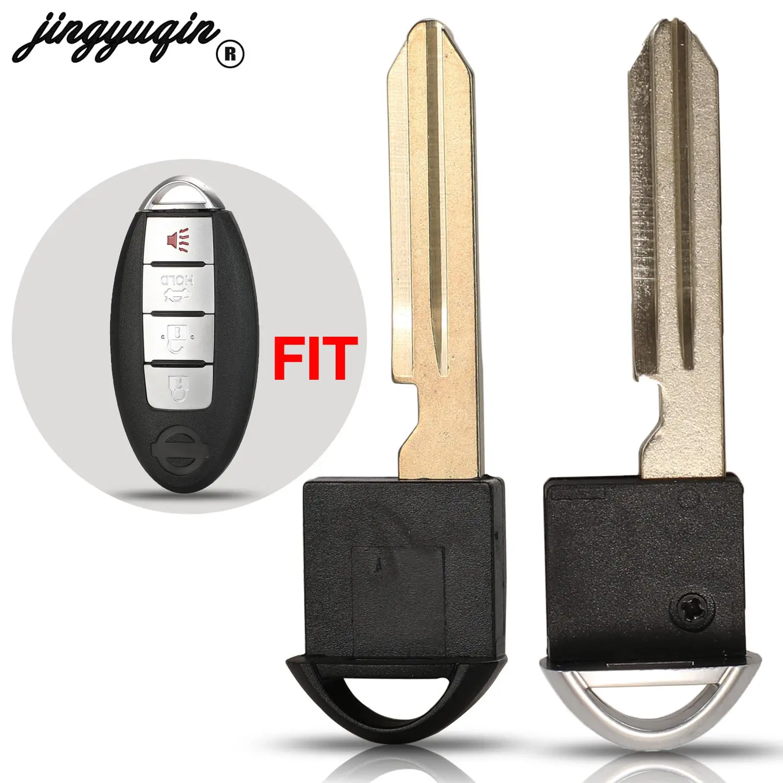 jingyuqin Uncut Blade Replacement Emergency Valet Insert Car Key For Infiniti Alitma Armada Cube EX35 M35 M45 2006-2011