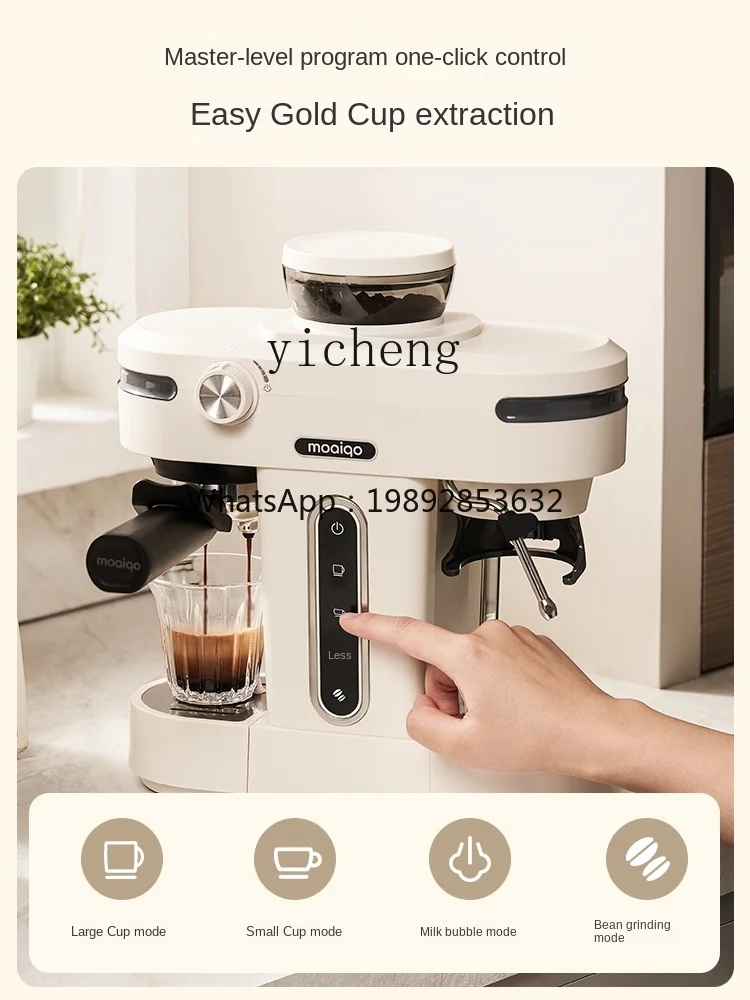 ZZ XL Semi-automatic  Coffee Machine Small Concentrated Foam American Grinding All-in-One Machine
