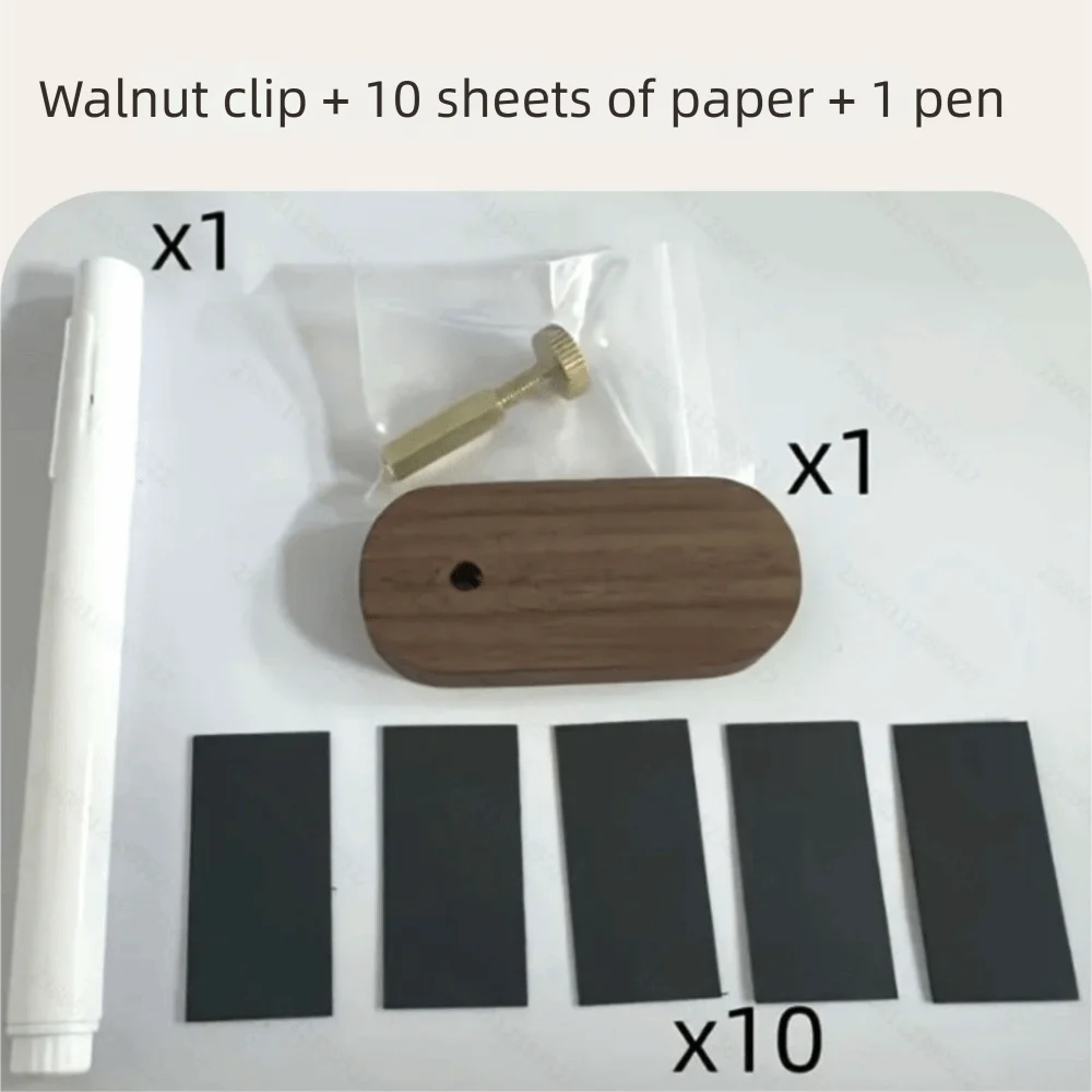 Simple Walnut Wood Price Display Sign Decorative Mini Price Tag Stands Label Merchandise Pricing Display Card Coffee