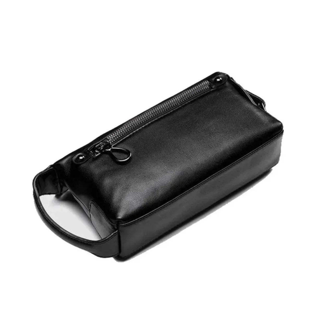 حقائب يد أصلية للرجال من الجلد الطبيعي بمقبض كبير على شكل بقرة حقائب يد فاخرة للأعمال محافظ رجالية عصرية غير رسمية ومحافظ نقدية