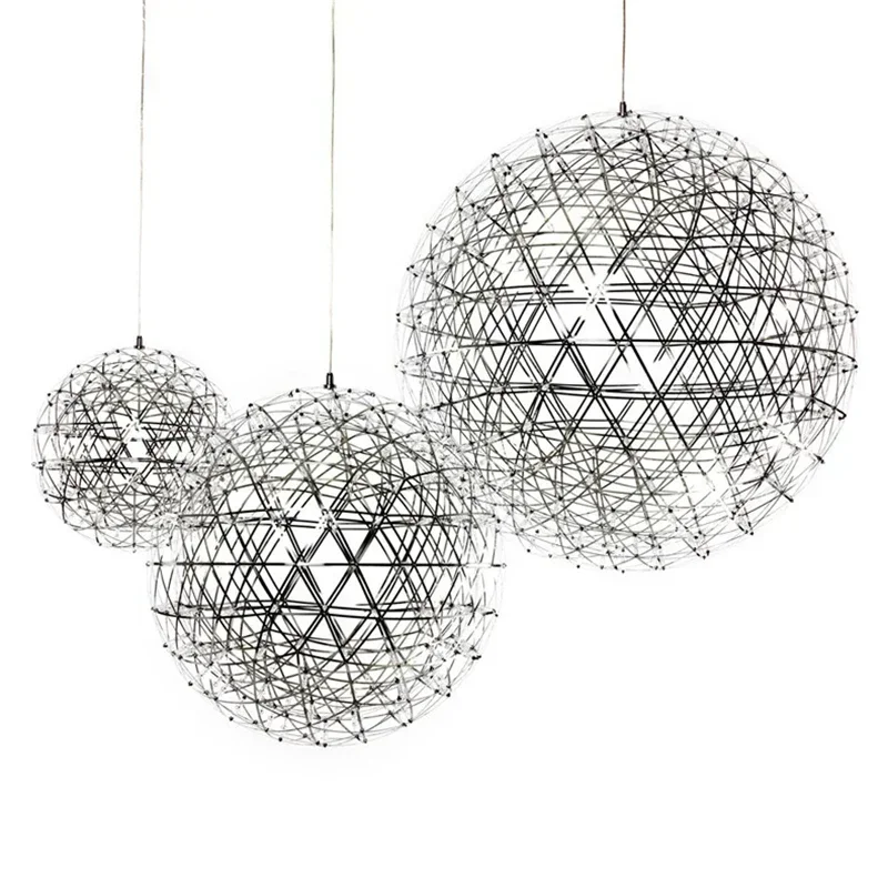 Creative Modern Firework Pendant Lights bar LED Stainless Steel ball pendant Lamp For Coffee Bar/Restaurant Lamparas Lustre