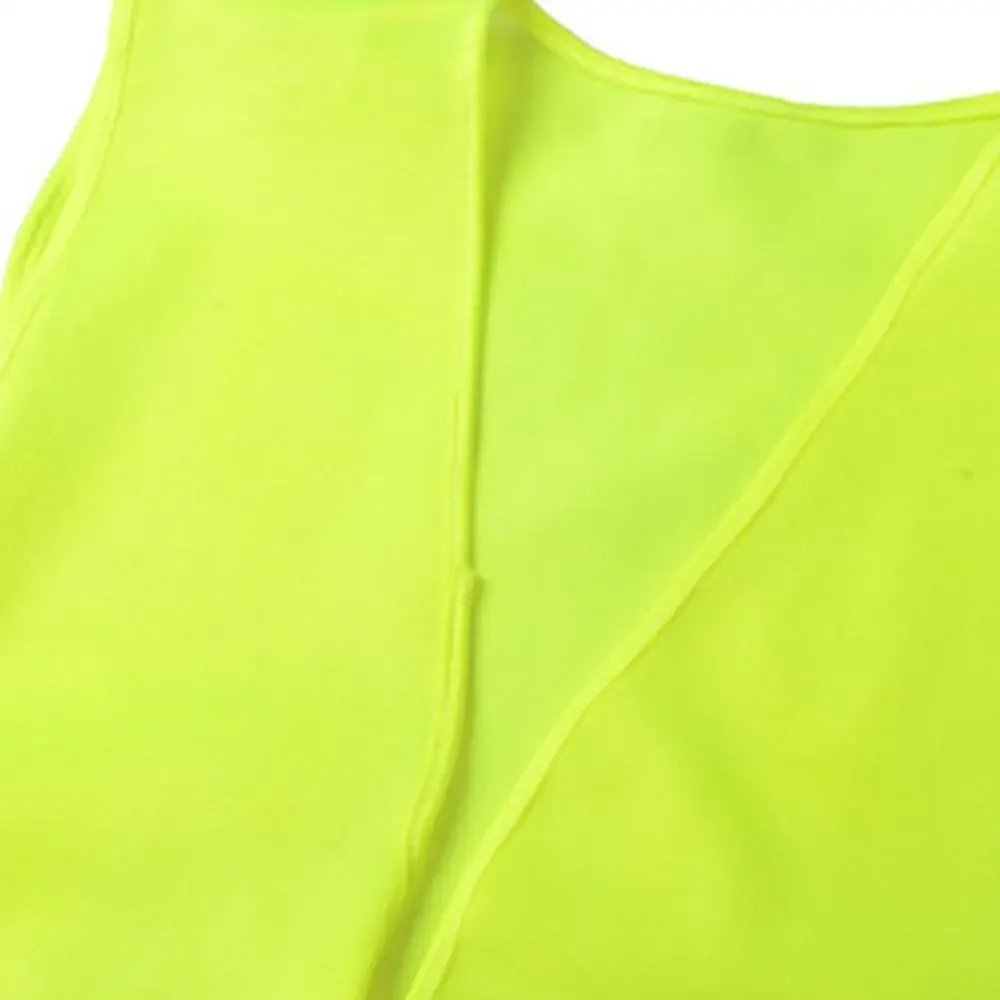 Car Reflective Clothing for Safety Traffic Safety Vest Yellow Visibility High Visibility Outdoor For Running Cycling Sports Vest