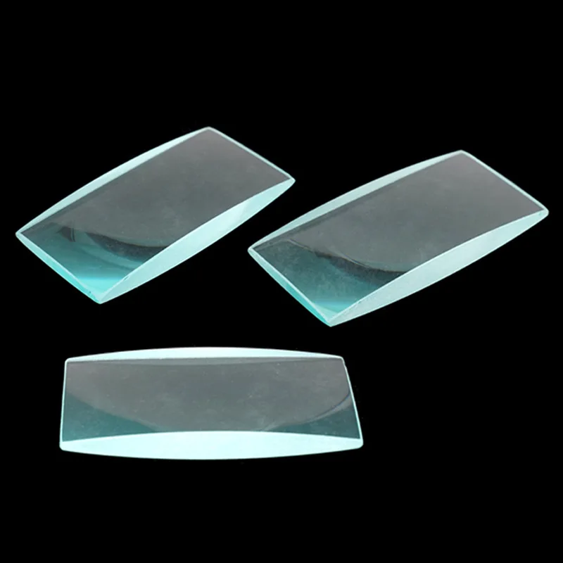 

HD 98*48*14mm Rectangular Optical Convex Lens Glass Magnifier Biconvex Lenses Clear Glass High-definition Imaging