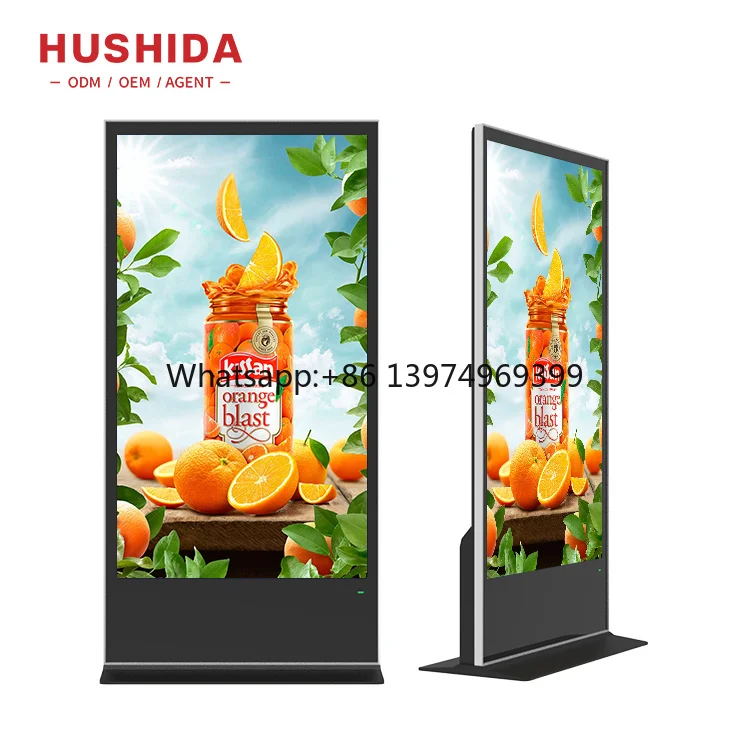 55 65 75 85 Vertical Tv  Android Wifi IPS Touch Screen Kiosk Advertising Player Digital Signage and Displays