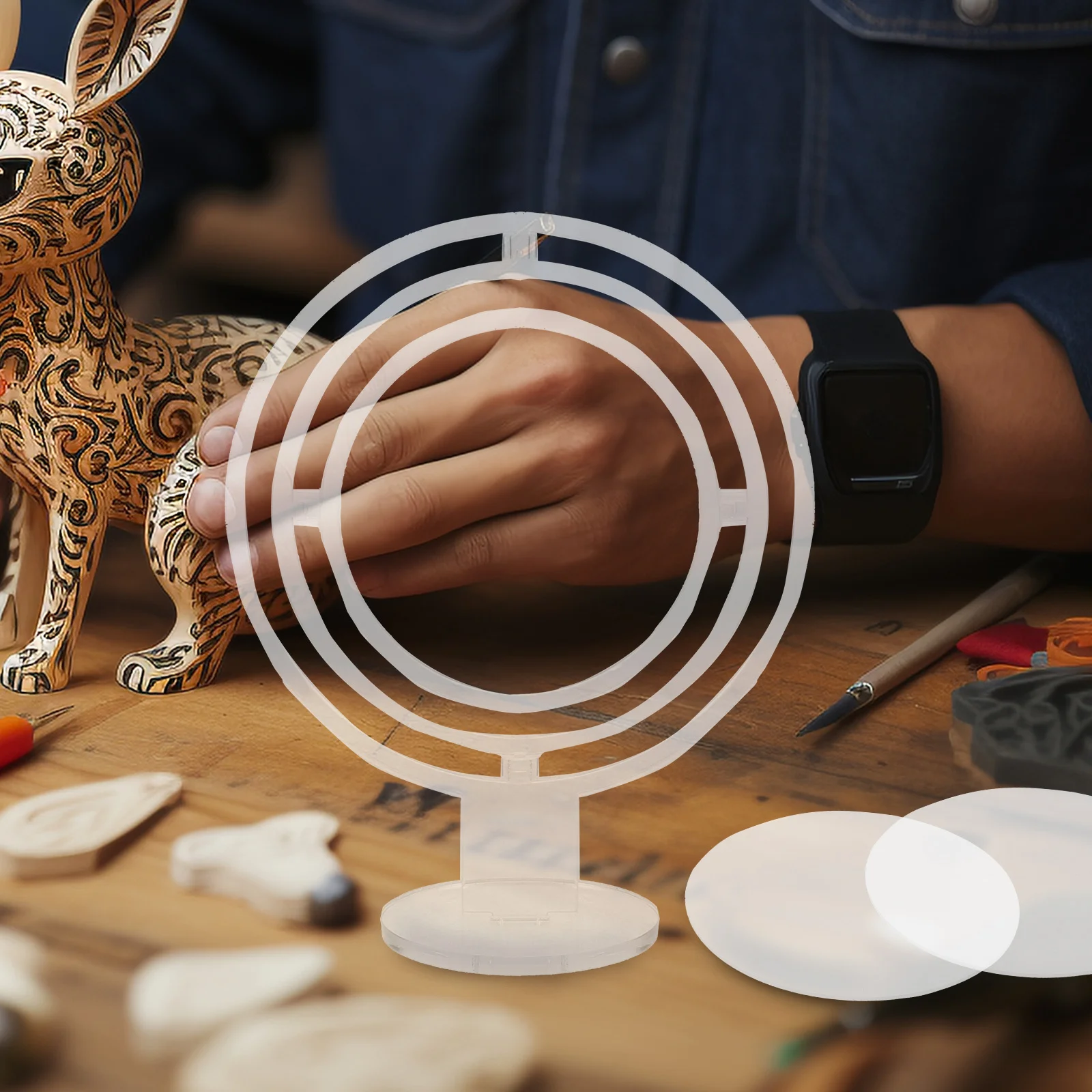 Molde de arena movediza, marco artesanal, brillante, reutilizable, decorativo, arte de arena, adorno de escritorio, Material artesanal, decoración del hogar, soporte de exhibición de mesa